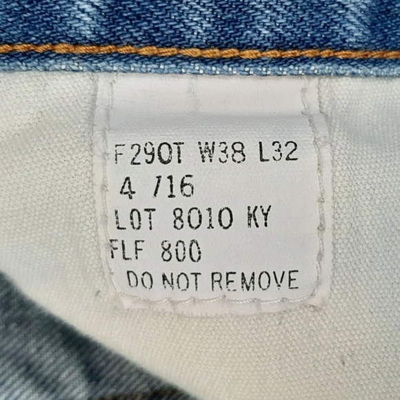 Tyndale Men's Flame Resistant Utility Work Jeans Size 38X3 Medium Wash Cal 15 - Picture 12 of 12